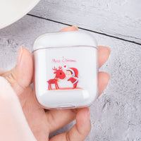 HKM-404115 Christmas Protective Cover for Apple AirPods (1st & 2nd Generation) - PC Material, Multiple Designs