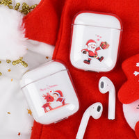 HKM-404115 Christmas Protective Cover for Apple AirPods (1st & 2nd Generation) - PC Material, Multiple Designs