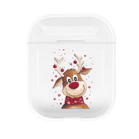 HKM-404115 Christmas Protective Cover for Apple AirPods (1st & 2nd Generation) - PC Material, Multiple Designs