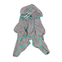 HKM-404179 All-Weather Raincoat for Small and Medium-Sized Dogs in Yellow, Gray, and Green