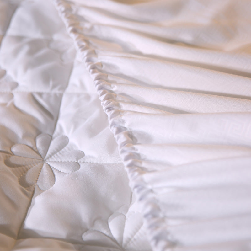 HKM-404179 Non-Slip Polyester Cotton Mattress Protector for Added Safety and Comfort