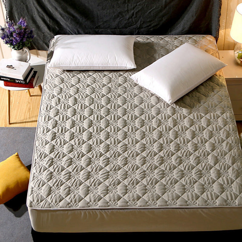 HKM-404179 Non-Slip Polyester Cotton Mattress Protector for Added Safety and Comfort