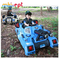 HKM-404179 Remote Control Kids Ride-On Car with Music Light – 2.4G Military Toy Tank