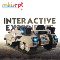 HKM-404179 Remote Control Kids Ride-On Car with Music Light – 2.4G Military Toy Tank