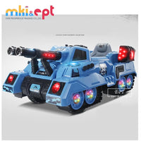 HKM-404179 Remote Control Kids Ride-On Car with Music Light – 2.4G Military Toy Tank
