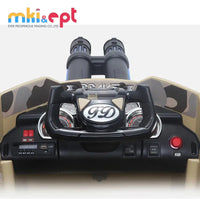 HKM-404179 Remote Control Kids Ride-On Car with Music Light – 2.4G Military Toy Tank