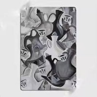 HKM-404307 Solid Wood Frameless Decorative Canvas Painting - 20x30cm & 30x40cm Options