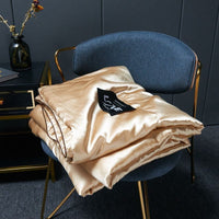 HKM-404371 Ice Silk Cotton Summer Quilt Set in Various Sizes - Soft and Breathable Bedding Collection
