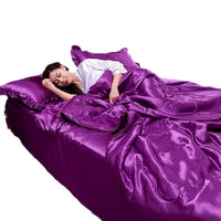 HKM-404371 Ice Silk Cotton Summer Quilt Set in Various Sizes - Soft and Breathable Bedding Collection