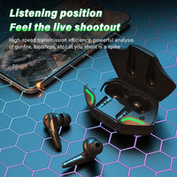 HKM-404435 Low-Latency Bluetooth Gaming Headset with Noise Cancelation and Dual Sound Modes