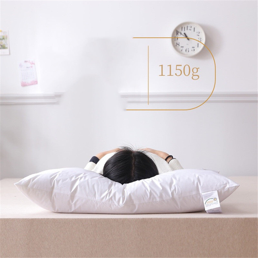 HKM-404499 Sterile Fiber Pillow with Pure Cotton Sateen Cover - Low, Medium, High Heights Available