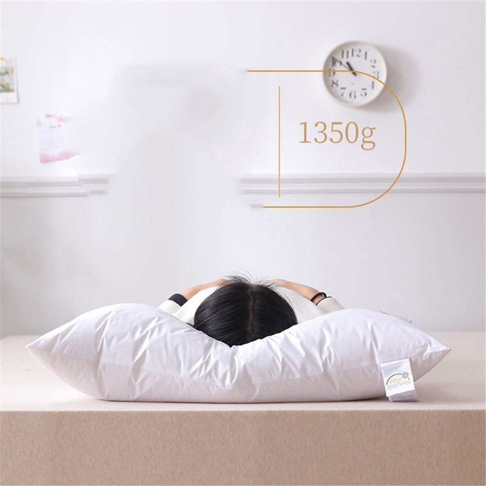 HKM-404499 Sterile Fiber Pillow with Pure Cotton Sateen Cover - Low, Medium, High Heights Available