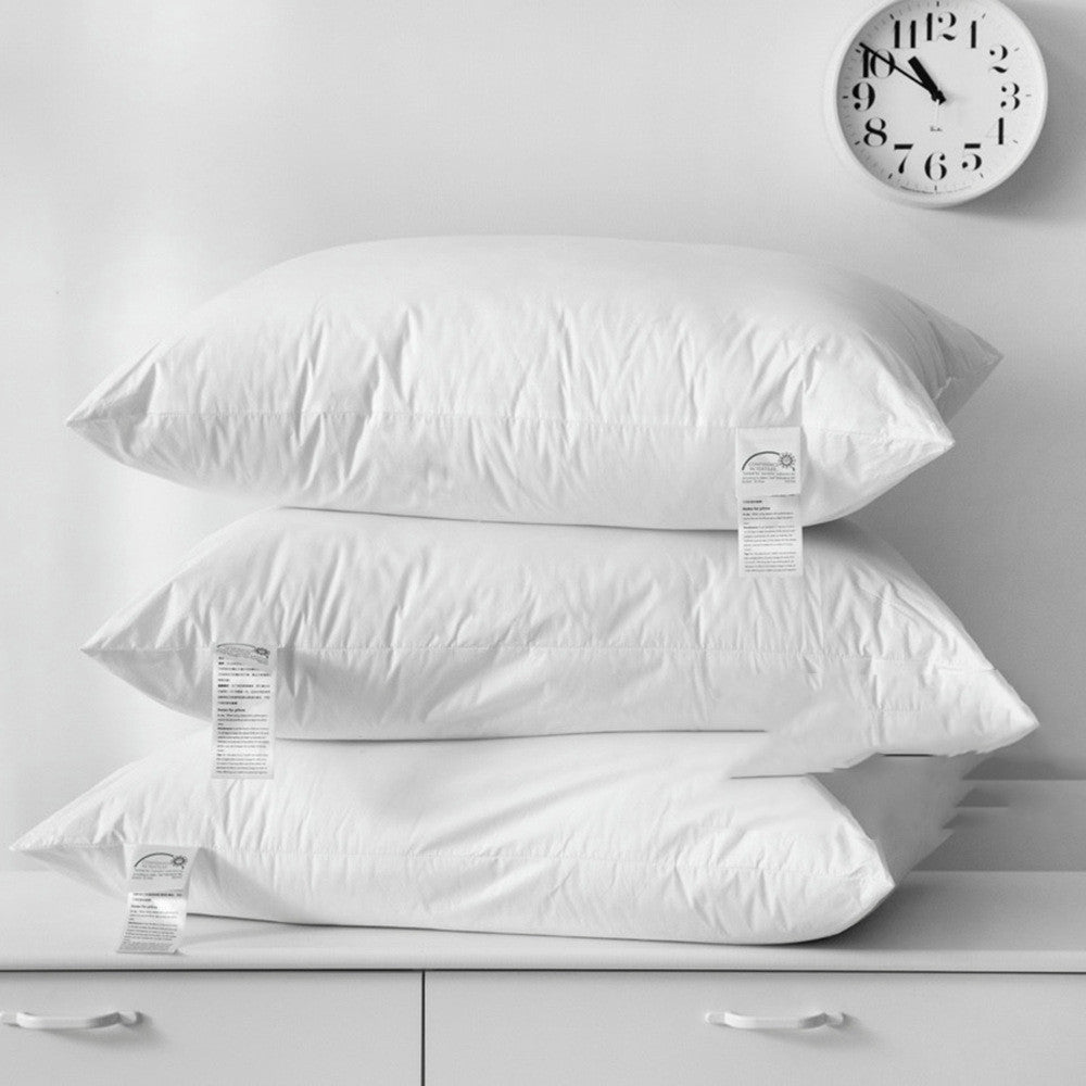 HKM-404499 Sterile Fiber Pillow with Pure Cotton Sateen Cover - Low, Medium, High Heights Available