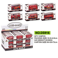 HKM-404627 1/64 Scale Metal Bus Toy - Diecast Friction Vehicle Model for Kids Ages 3 and Up