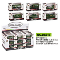 HKM-404627 1/64 Scale Metal Bus Toy - Diecast Friction Vehicle Model for Kids Ages 3 and Up