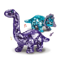 HKM-404947 Remote Control Plush Dinosaur Toy with Music, Light, and Movement for Kids Ages 2-13