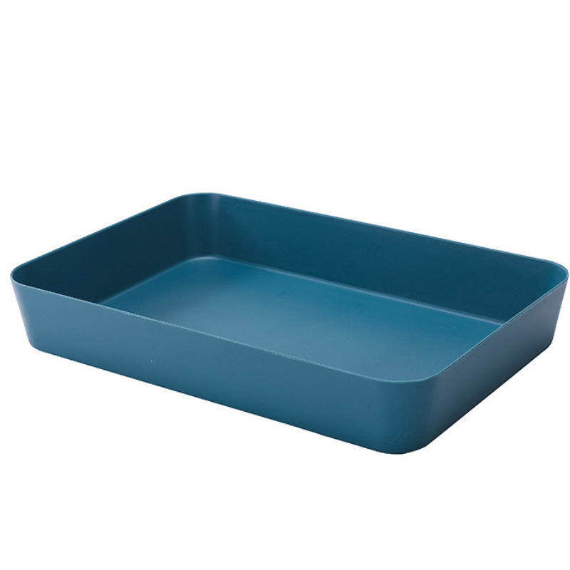 HKM-405075 Simple Modern Plastic Desktop Storage Box for Organizing CDs, Remotes, Magazines, Stationery, and More