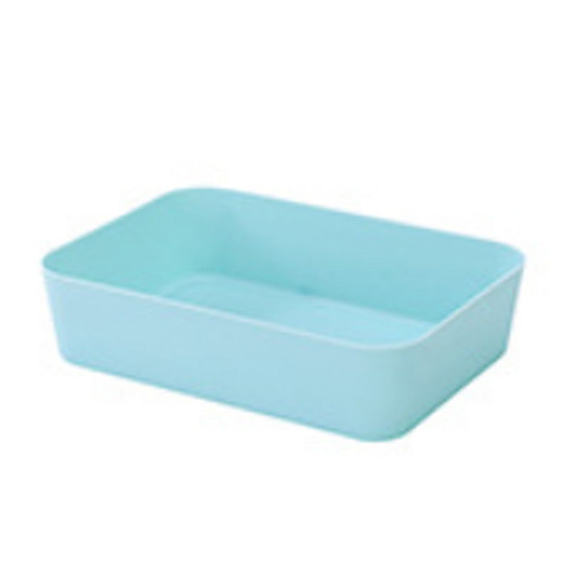 HKM-405075 Simple Modern Plastic Desktop Storage Box for Organizing CDs, Remotes, Magazines, Stationery, and More