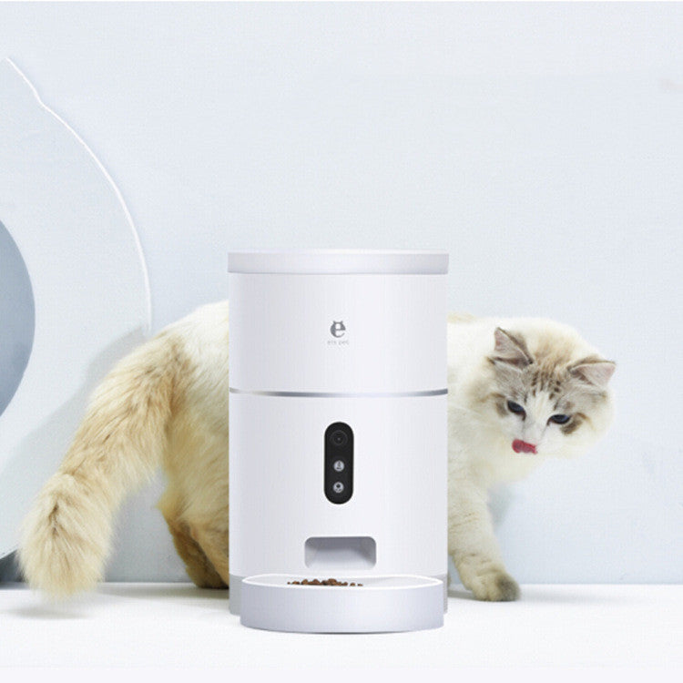 HKM-405139 Pet Dog Cat Food Dispenser Bowl with Camera Wide Angle Automatic Pet Feeder Food Bowl APP Control Pet Accessories