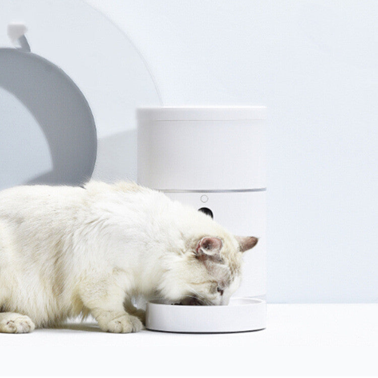 HKM-405139 Pet Dog Cat Food Dispenser Bowl with Camera Wide Angle Automatic Pet Feeder Food Bowl APP Control Pet Accessories