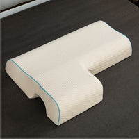 HKM-405203 Couples Arched Cuddle Pillow with Slow Rebound Memory Foam for Arm Support and Neck Comfort