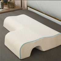 HKM-405203 Couples Arched Cuddle Pillow with Slow Rebound Memory Foam for Arm Support and Neck Comfort