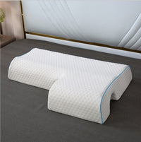 HKM-405203 Couples Arched Cuddle Pillow with Slow Rebound Memory Foam for Arm Support and Neck Comfort