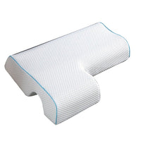 HKM-405203 Couples Arched Cuddle Pillow with Slow Rebound Memory Foam for Arm Support and Neck Comfort