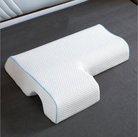 HKM-405203 Couples Arched Cuddle Pillow with Slow Rebound Memory Foam for Arm Support and Neck Comfort