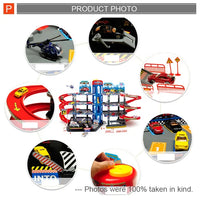 HKM-405331 City Parking Garage Play Set for Boys Age 2-7, 3-Level Toy Car Parking Structure