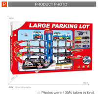 HKM-405331 City Parking Garage Play Set for Boys Age 2-7, 3-Level Toy Car Parking Structure