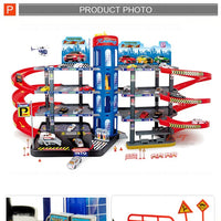 HKM-405331 City Parking Garage Play Set for Boys Age 2-7, 3-Level Toy Car Parking Structure