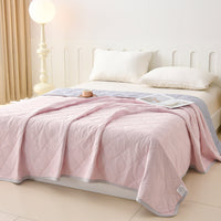 HKM-405523 Lightweight Cool Silk Summer Quilt for Air-Conditioned Rooms - Various Sizes Available