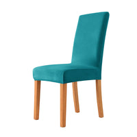 HKM-405587 Thickened Check Velvet One-Piece Chair Cover - Elastic, Anti-Fouling for Hotel & Restaurant Use