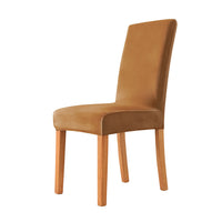 HKM-405587 Thickened Check Velvet One-Piece Chair Cover - Elastic, Anti-Fouling for Hotel & Restaurant Use