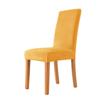 HKM-405587 Thickened Check Velvet One-Piece Chair Cover - Elastic, Anti-Fouling for Hotel & Restaurant Use