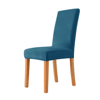 HKM-405587 Thickened Check Velvet One-Piece Chair Cover - Elastic, Anti-Fouling for Hotel & Restaurant Use