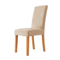 HKM-405587 Thickened Check Velvet One-Piece Chair Cover - Elastic, Anti-Fouling for Hotel & Restaurant Use