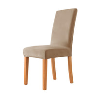 HKM-405587 Thickened Check Velvet One-Piece Chair Cover - Elastic, Anti-Fouling for Hotel & Restaurant Use
