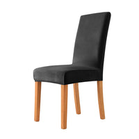 HKM-405587 Thickened Check Velvet One-Piece Chair Cover - Elastic, Anti-Fouling for Hotel & Restaurant Use
