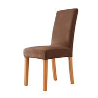 HKM-405587 Thickened Check Velvet One-Piece Chair Cover - Elastic, Anti-Fouling for Hotel & Restaurant Use