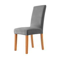 HKM-405587 Thickened Check Velvet One-Piece Chair Cover - Elastic, Anti-Fouling for Hotel & Restaurant Use