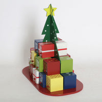 HKM-405651 Wooden Christmas Tree Countdown Calendar with Candy Box Decoration