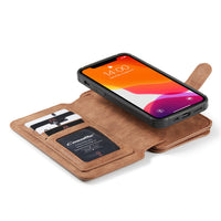 HKM-405779 Apple Compatible Mobile Phone Flip Case - Imitation Leather, Available in Brown, Red, Black
