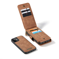 HKM-405779 Apple Compatible Mobile Phone Flip Case - Imitation Leather, Available in Brown, Red, Black