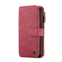 HKM-405779 Apple Compatible Mobile Phone Flip Case - Imitation Leather, Available in Brown, Red, Black
