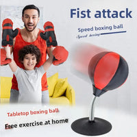 HKM-405779 Desktop Reflective Boxing Ball for Indoor Tabletop Sports Training - Family Interaction & Fun