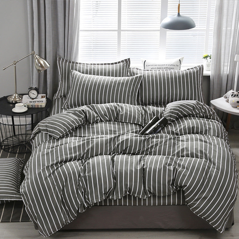 HKM-405843 Bamboo Fiber Polyester Bedding Set with Various Stylish Prints - Three & Four Piece Options