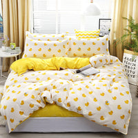 HKM-405843 Bamboo Fiber Polyester Bedding Set with Various Stylish Prints - Three & Four Piece Options