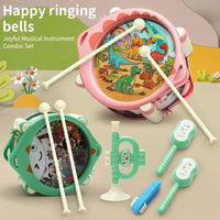 HKM-406099 Parent-Child Interactive Musical Drum Set - Educational Puzzle Toy for Ages 3+